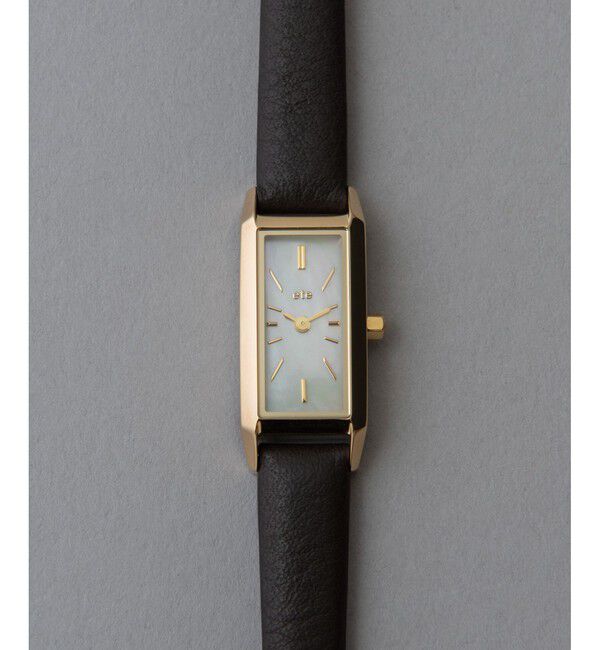 ete「レクタングルフェイス ウォッチ」|腕時計|イエローゴールド