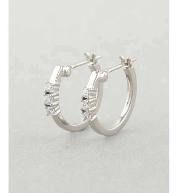 Jouete「フープピアス ジルコニア」|ピアス|プラチナム