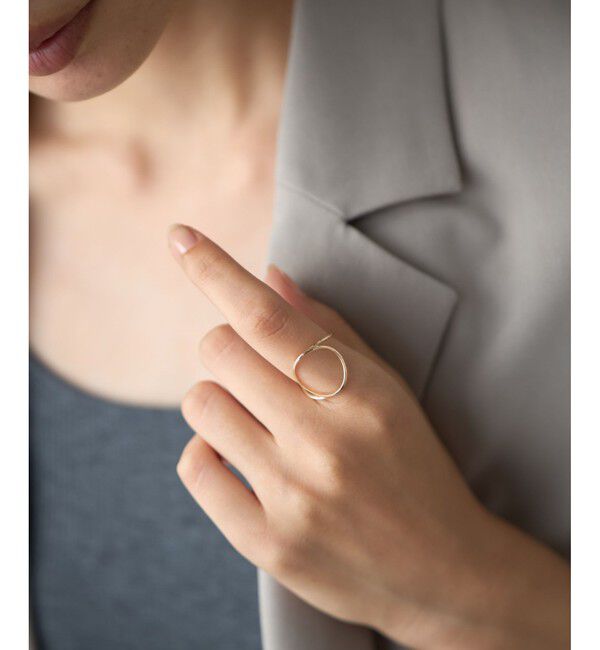 Jouete「[レイヤー] K10YG リング サークル」|リング|