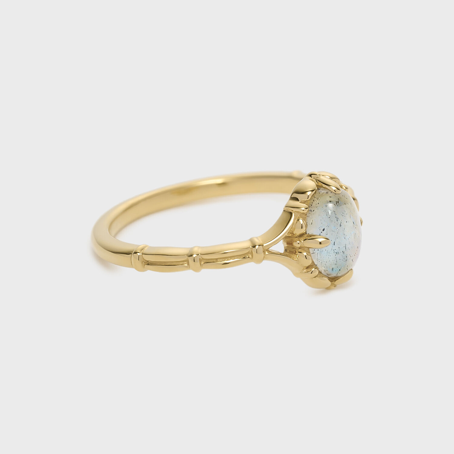 NOJESS「ゴールドラブラドライトピンキーリング」|リング|