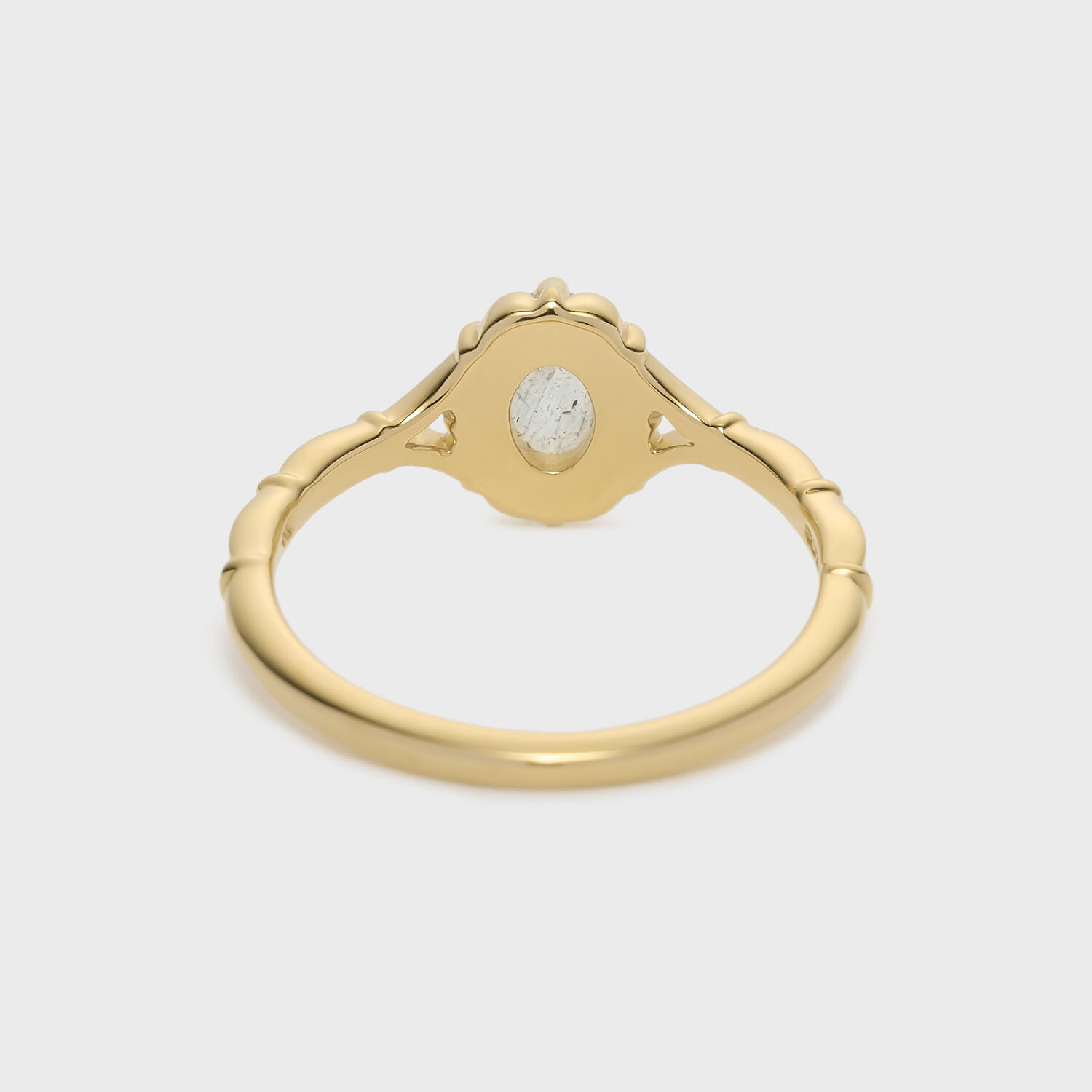 NOJESS「ゴールドラブラドライトピンキーリング」|リング|