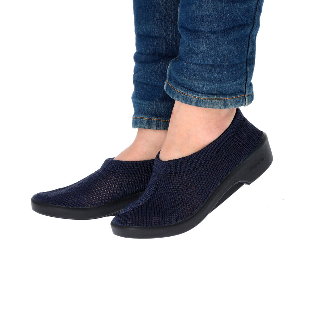 BACKYARD FAMILY「アルコペディコ 通販 クラシックライン STEPS ステップス スリッポン レディース 軽量」|バレエシューズ|ブルー1