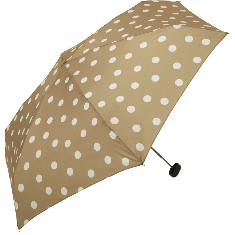 BACKYARD FAMILY「折りたたみ傘 レディース 通販 because 傘 軽量 ブランド 折り畳み傘 晴雨兼用 50cm」|傘|ベージュ1