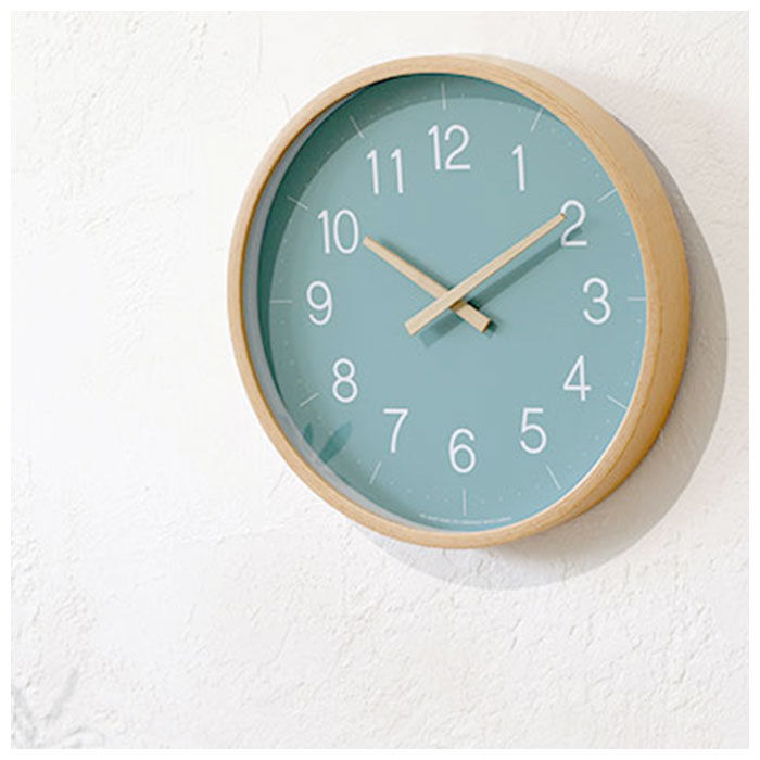 BACKYARD FAMILY「壁掛け時計 おしゃれ 通販 掛け時計 ウォールクロック L CAMPAS キャンパス 木製 木目調」|クロック・置時計|