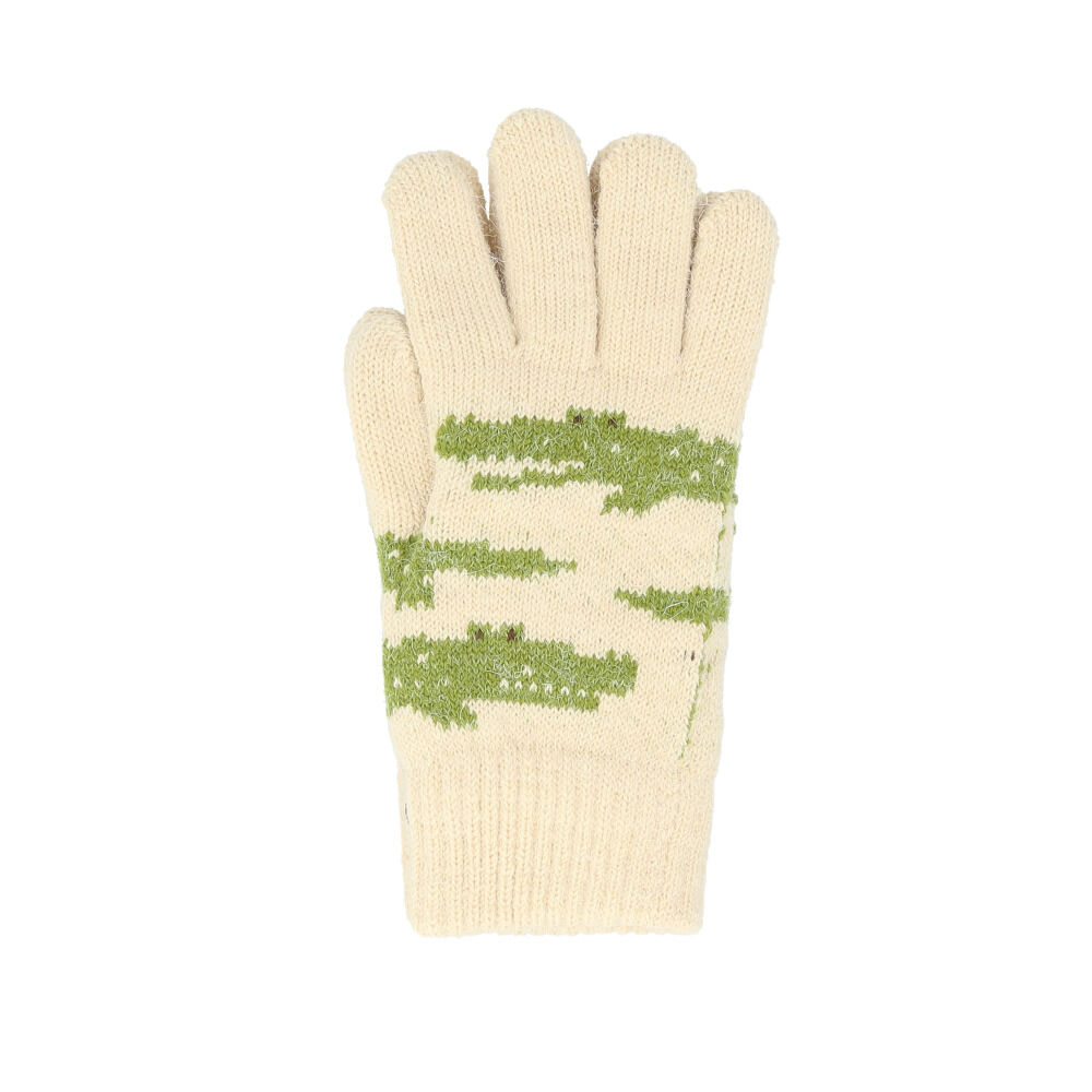 BACKYARD FAMILY「手袋 レディース かわいい 通販 手ぶくろ グローブ ニット手袋 ニット手ぶくろ 5本指 暖かい」|手袋|ホワイト2