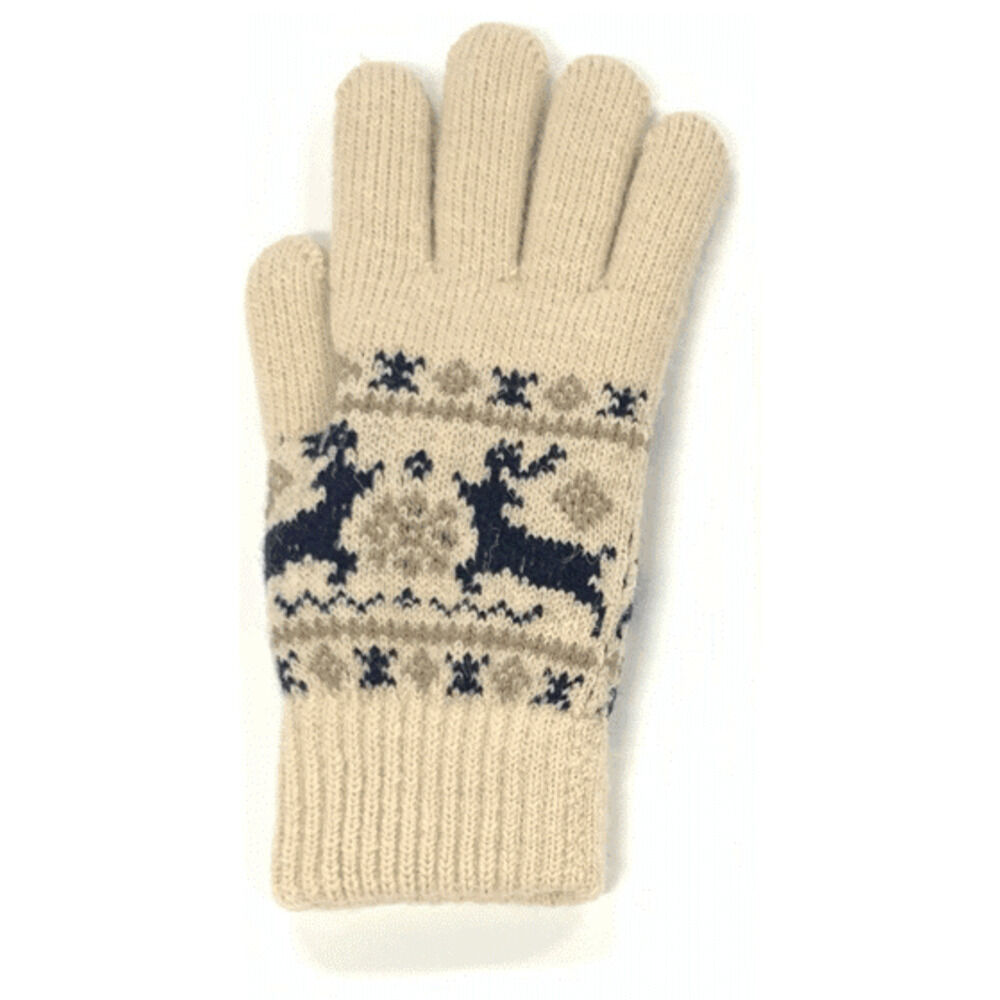 BACKYARD FAMILY「手袋 レディース かわいい 通販 手ぶくろ グローブ ニット手袋 ニット手ぶくろ 5本指 暖かい」|手袋|ホワイト3