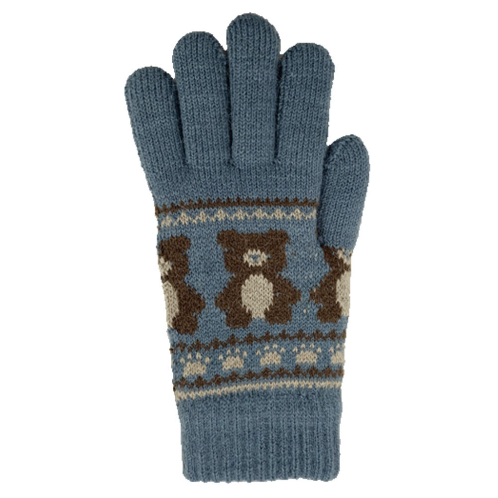 BACKYARD FAMILY「手袋 レディース かわいい 通販 手ぶくろ グローブ ニット手袋 ニット手ぶくろ 5本指 暖かい」|手袋|グリーン1
