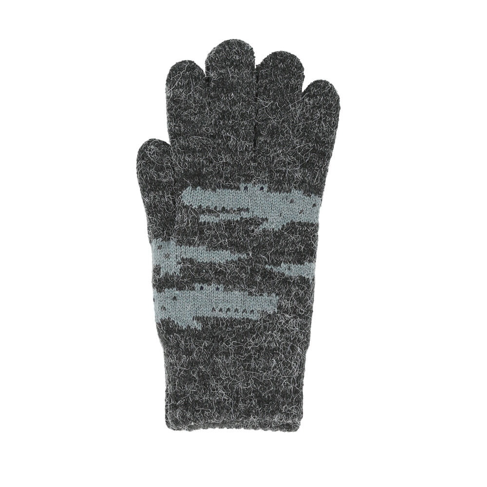 BACKYARD FAMILY「手袋 レディース かわいい 通販 手ぶくろ グローブ ニット手袋 ニット手ぶくろ 5本指 暖かい」|手袋|グレー1