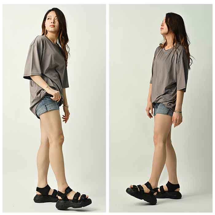 BACKYARD FAMILY「ラッシュガード 半袖 通販 レディース メンズ おしゃれ プルオーバー 無地 シンプル シャツ」|スポーツ|