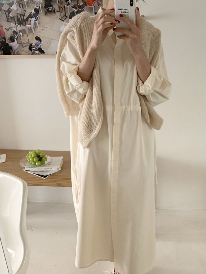 BACKYARD FAMILY「シャツワンピース 長袖 ロング 通販 シャツワンピ ロングシャツワンピース ワンピース レディース」|ワンピース|