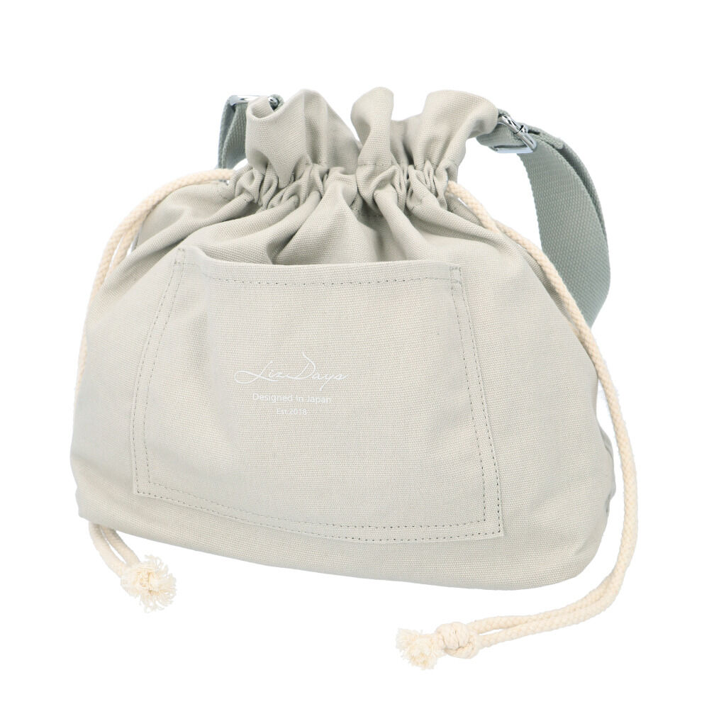 BACKYARD FAMILY「LIZDAYS ショルダーバッグ 通販 リズデイズ lz-70605 ショルダーバック 巾着バッグ」|ショルダー・メッセンジャー|グレー1