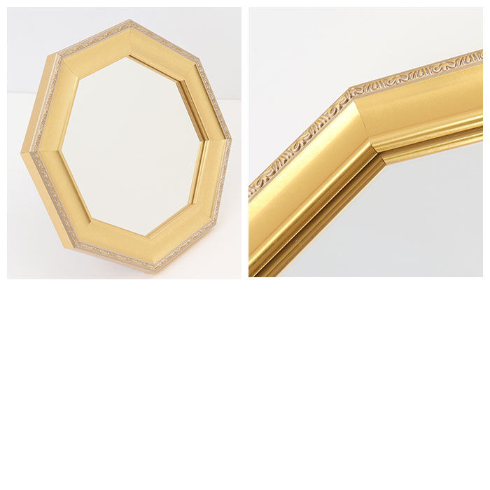 BACKYARD FAMILY「八角形 鏡 木製 通販 卓上 ミラー 壁掛け 卓上ミラー ウォールミラー スタンドミラー 八角鏡」|その他|