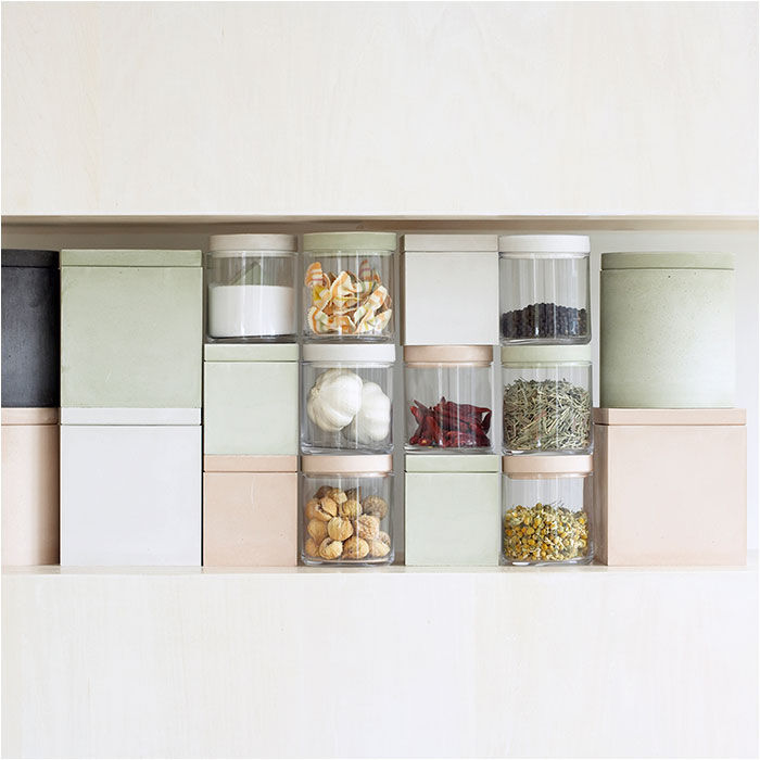 BACKYARD FAMILY「保存容器 ガラス 通販 日本製 soil ソイル フードコンテナ キャニスター 珪藻土」|食器・キッチングッズ|