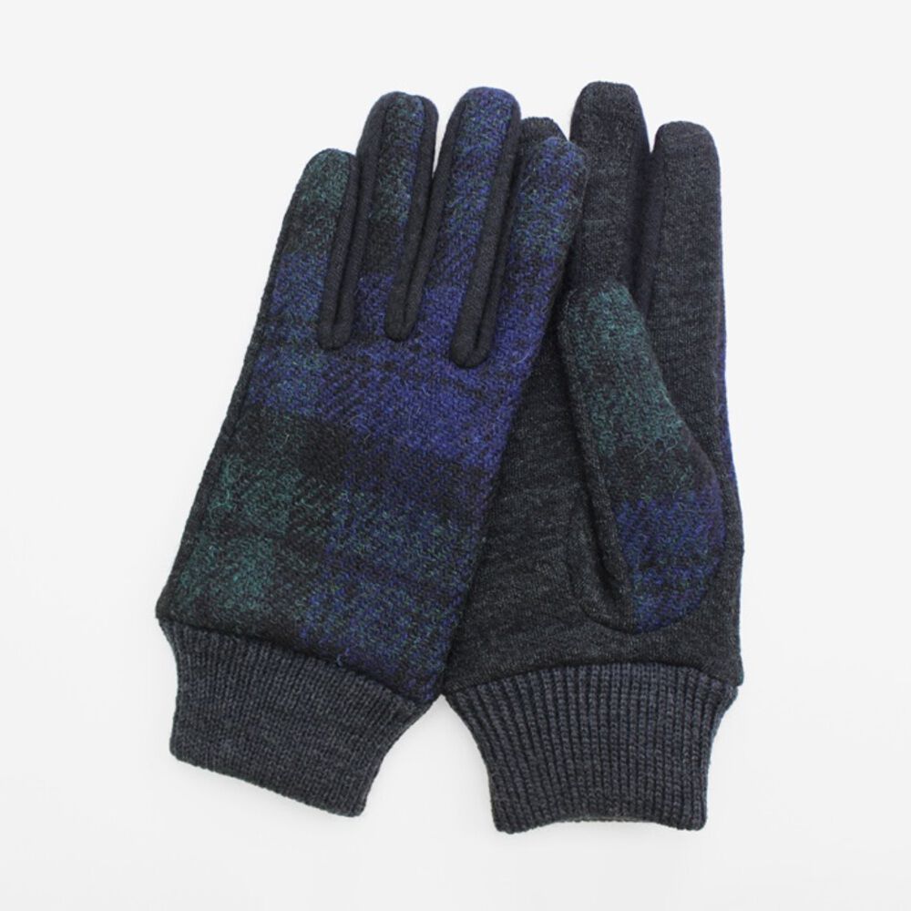 BACKYARD FAMILY「ハリスツイード 手袋 レディース 通販 クロダ KURODA OB70206L7 グローブ」|手袋|グリーン1