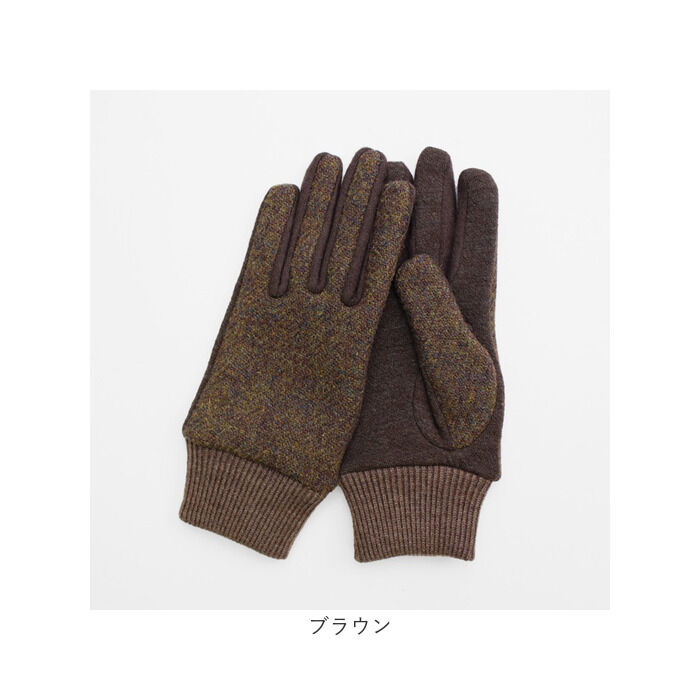 BACKYARD FAMILY「ハリスツイード 手袋 レディース 通販 クロダ KURODA OB70206L7 グローブ」|手袋|