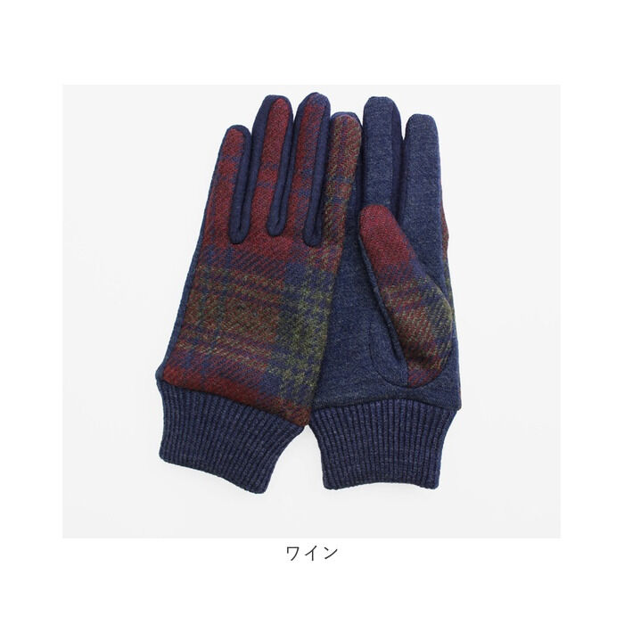 BACKYARD FAMILY「ハリスツイード 手袋 レディース 通販 クロダ KURODA OB70206L7 グローブ」|手袋|