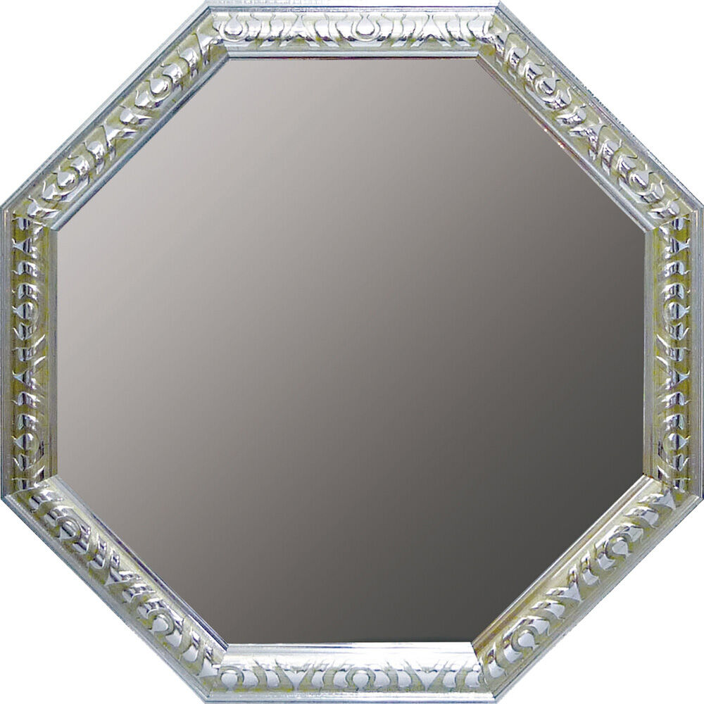 BACKYARD FAMILY「鏡 壁掛け 八角形 通販 日本製 約 47cm ウォールミラー 八角形ミラー 八角ミラー LL」|その他|シルバー1