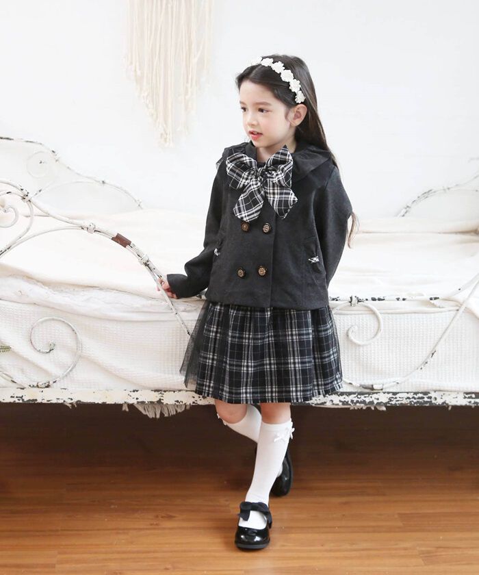 BACKYARD FAMILY「キッズ スーツ 入学式 女の子 通販 セットアップ 10002287 フォーマルスーツ 上下セット」|その他|