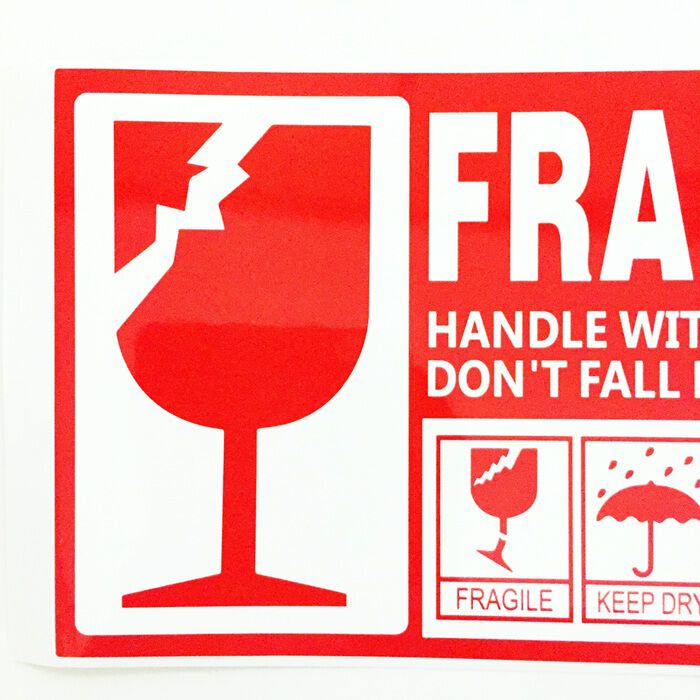 BACKYARD FAMILY「割れ物注意 シール 通販 ステッカー ワレモノシール われもの注意 creve FRAGILE」|その他|