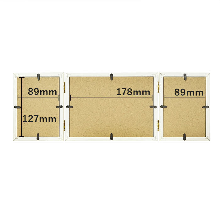 BACKYARD FAMILY「フォトフレーム 2L 3面 通販 万丈 ウッディトリオ フォト フレーム フォトスタンド 写真立て」|その他|