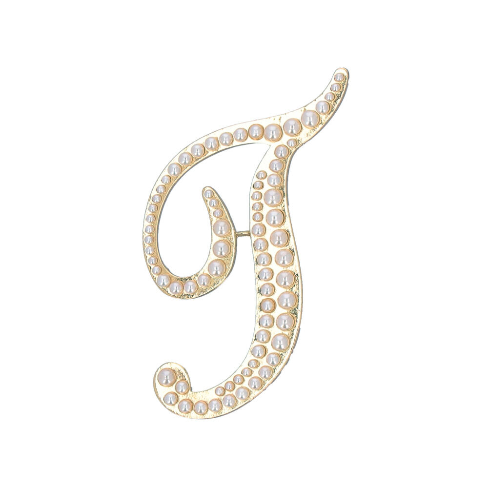 BACKYARD FAMILY「ブローチ パール 通販 イニシャルブローチ ピンブローチ アルファベット アクセサリー ピンバッチ」|その他|ホワイト16