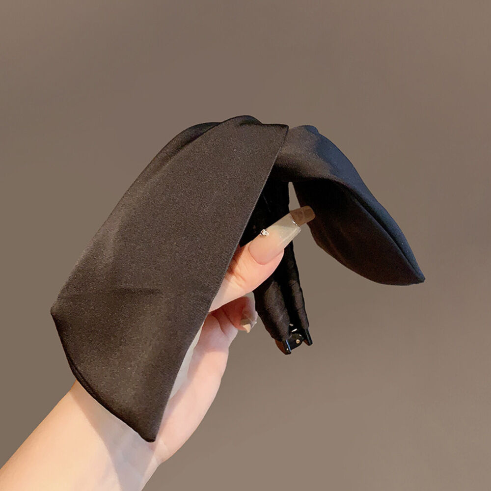 BACKYARD FAMILY「ヘアクリップ リボン 通販 リボンクリップ クロスリボン バナナクリップ 髪飾り 髪留め」|その他|ブラック1