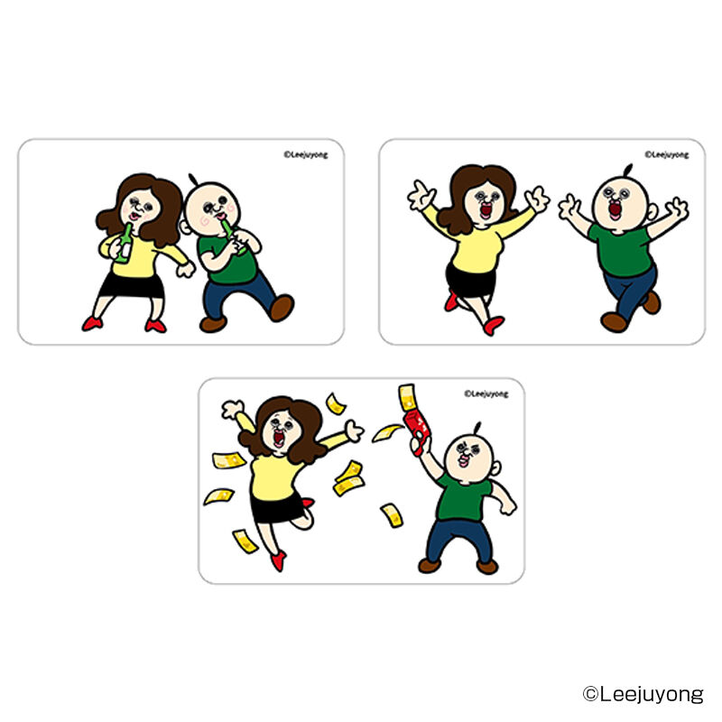 BACKYARD FAMILY「パンパンくんの日常 グッズ 通販 ぱんぱんくん 韓国 クリアカード まじかる百貨店クリアカード」|フィギュア・ホビー|