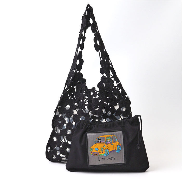 BACKYARD FAMILY「トートバッグ レディース 通販 ポーチ付き 手提げバッグ Lyre リタちゃん かわいい おしゃれ」|トートバッグ|