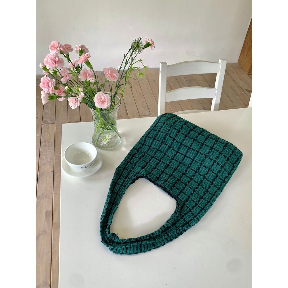 BACKYARD FAMILY「ニットバッグ トートバッグ 通販 レディース おしゃれ ショルダーバッグ バッグ ハンドバッグ」|トートバッグ|グリーン1