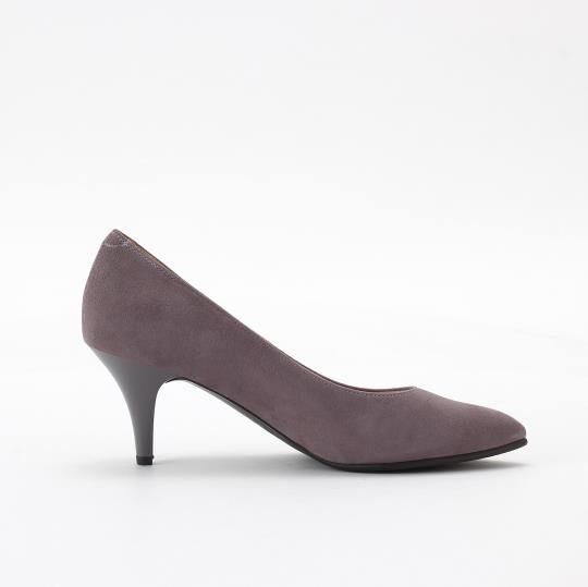 銀座かねまつ「LSBH2479SUEGRY 【防水】【本革】【Bウィズ】アクアベルスレンダーパンプス」|パンプス|