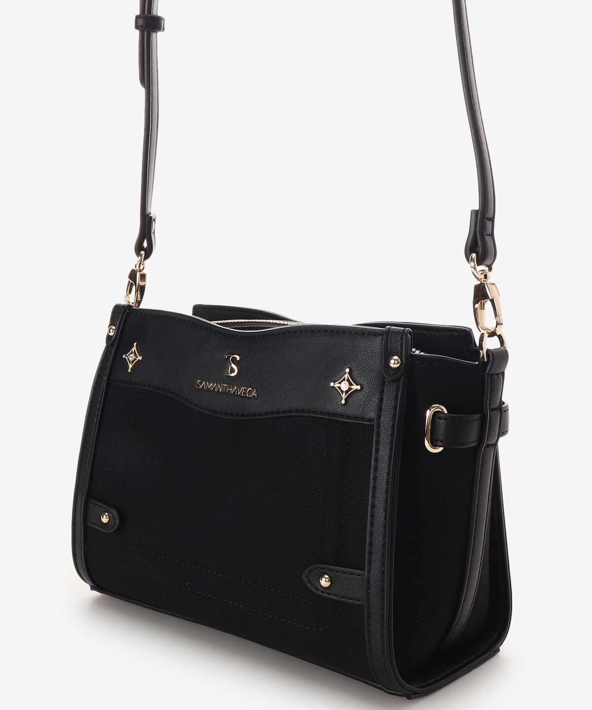 Samantha Vega「バイカラーキャンバスショルダーバッグ」|ショルダー・メッセンジャー|