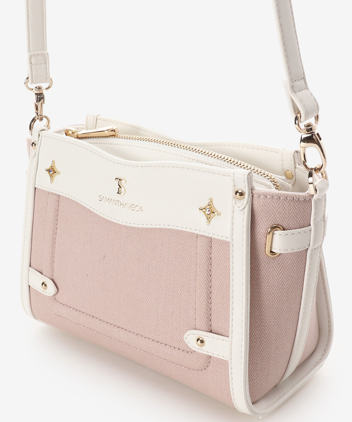 Samantha Vega「バイカラーキャンバスショルダーバッグ」|ショルダー・メッセンジャー|