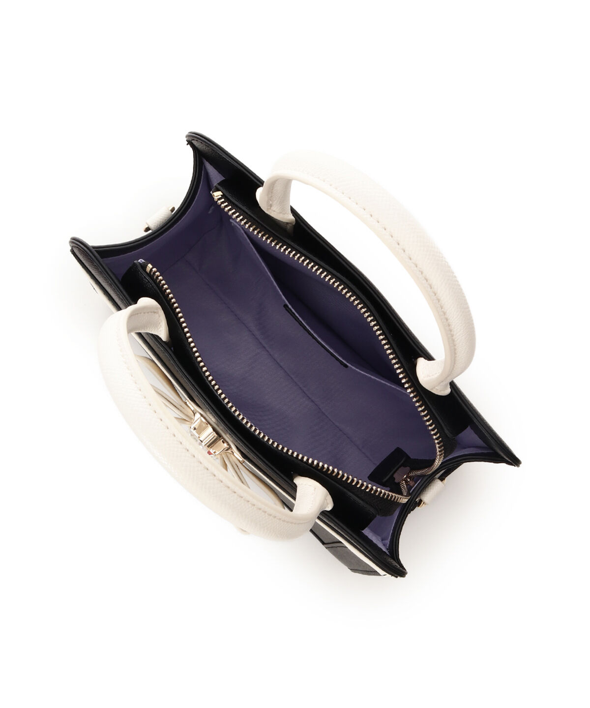 Samantha Vega「バイカラージュエルリボンハンドバッグ」|ハンドバッグ|