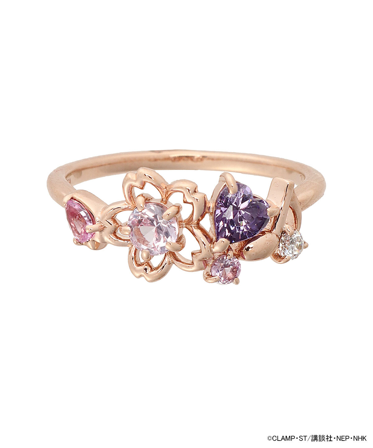 Samantha Tiara「「カードキャプターさくら」コレクション 木之本桜＆大道寺知世リング」|リング|SILVER PGﾒｯｷ