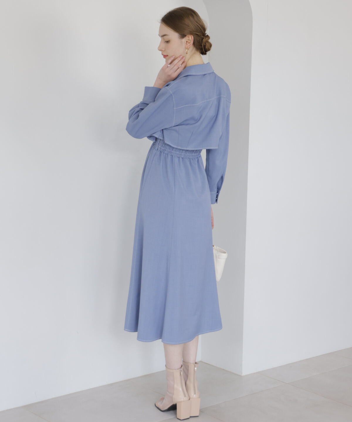 アンドクチュール「ZIPブルゾン＋ドロストキャミワンピース」|ワンピース|