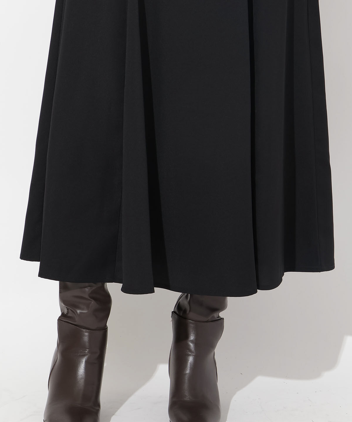 アンドクチュール「サイドレースアップフレアスカート」|フレア|