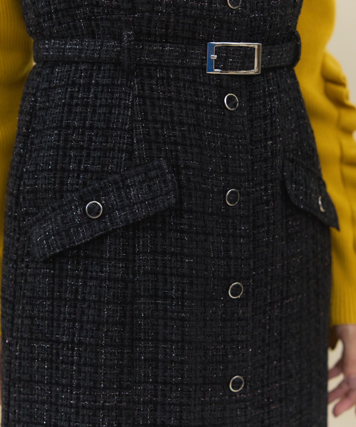 アンドクチュール「ツイードキャミジャンスカ」|ジャンパースカート|