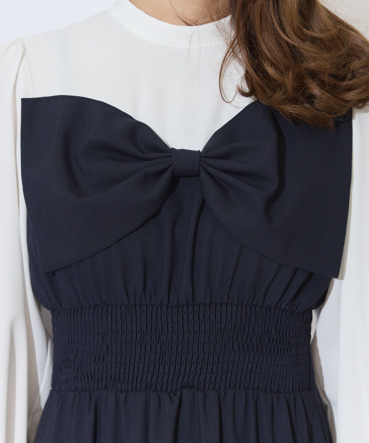 アンドクチュール「フロントリボンティアードワンピース」|ワンピース|