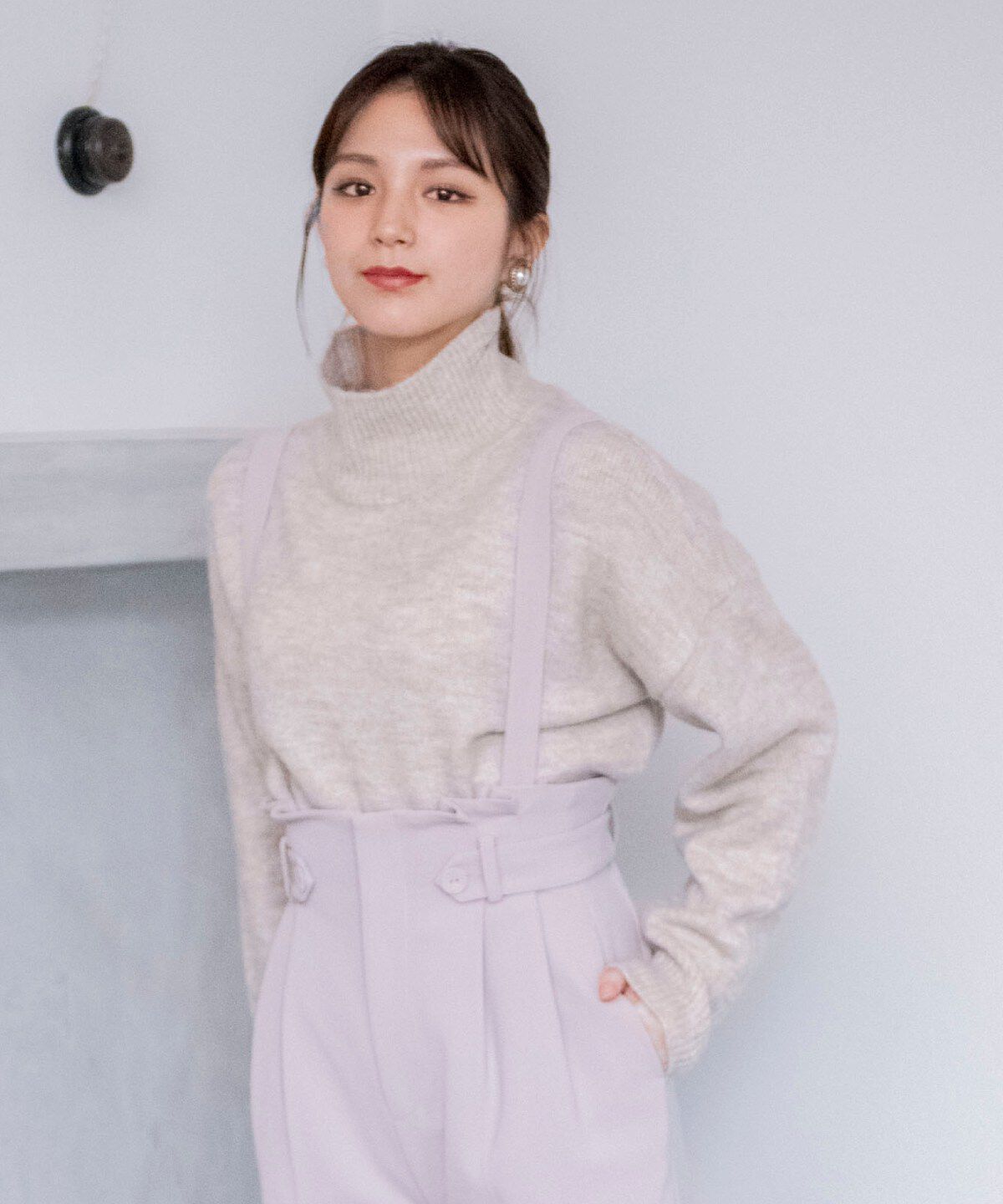 REDYAZEL「タートルショート丈ニット」|ニット・セーター|ﾗｲﾄﾍﾞｰｼﾞｭ