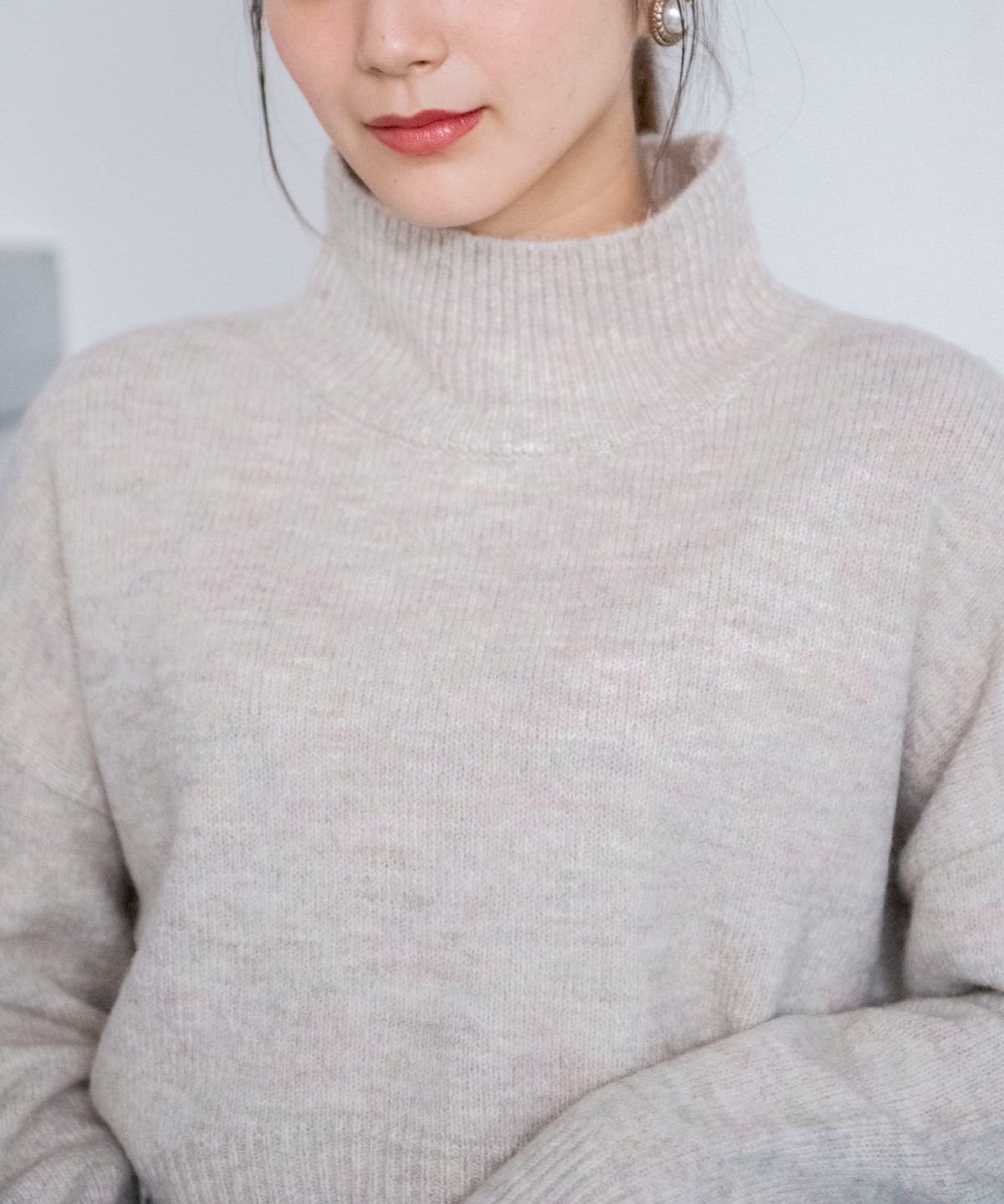 REDYAZEL「タートルショート丈ニット」|ニット・セーター|