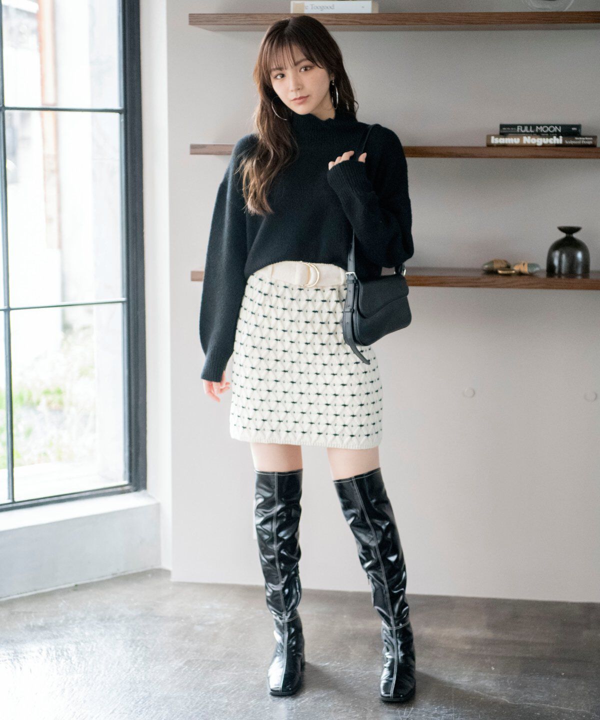 REDYAZEL「タートルショート丈ニット」|ニット・セーター|