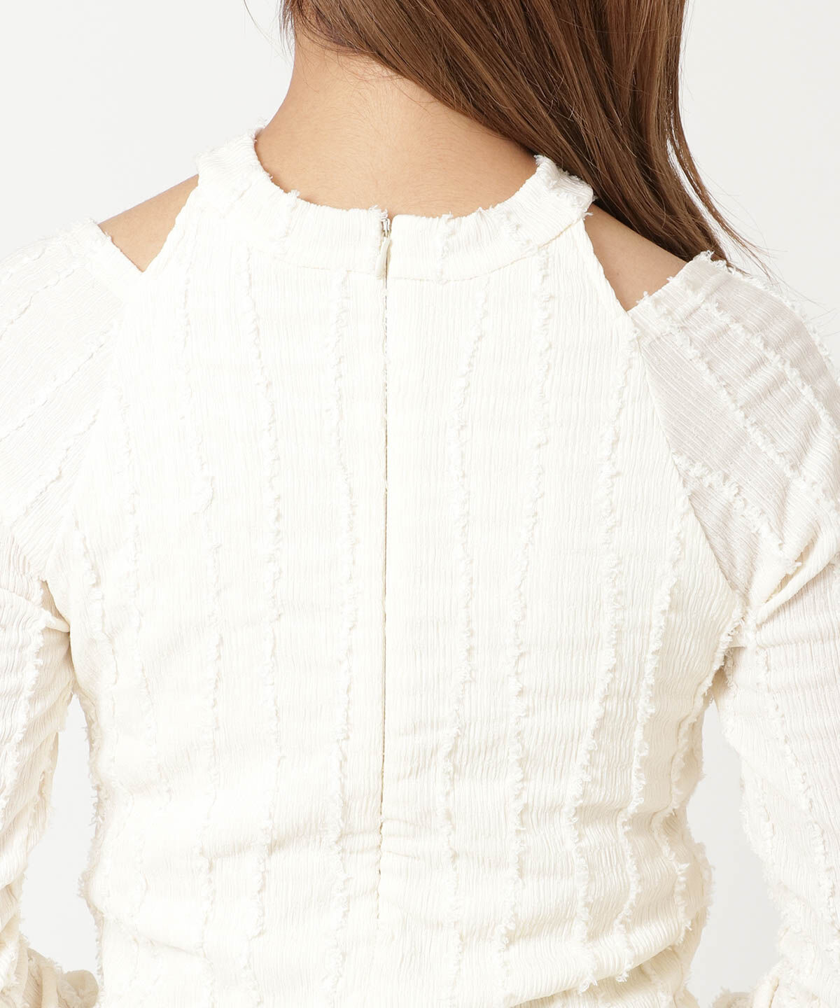 REDYAZEL「ジャガードチョーカーロングスリーブTシャツ」|Tシャツ・カットソー|