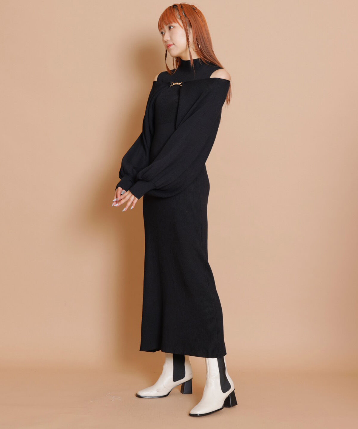 REDYAZEL「ニットワンピース&times;ボレロセット」|ワンピース|