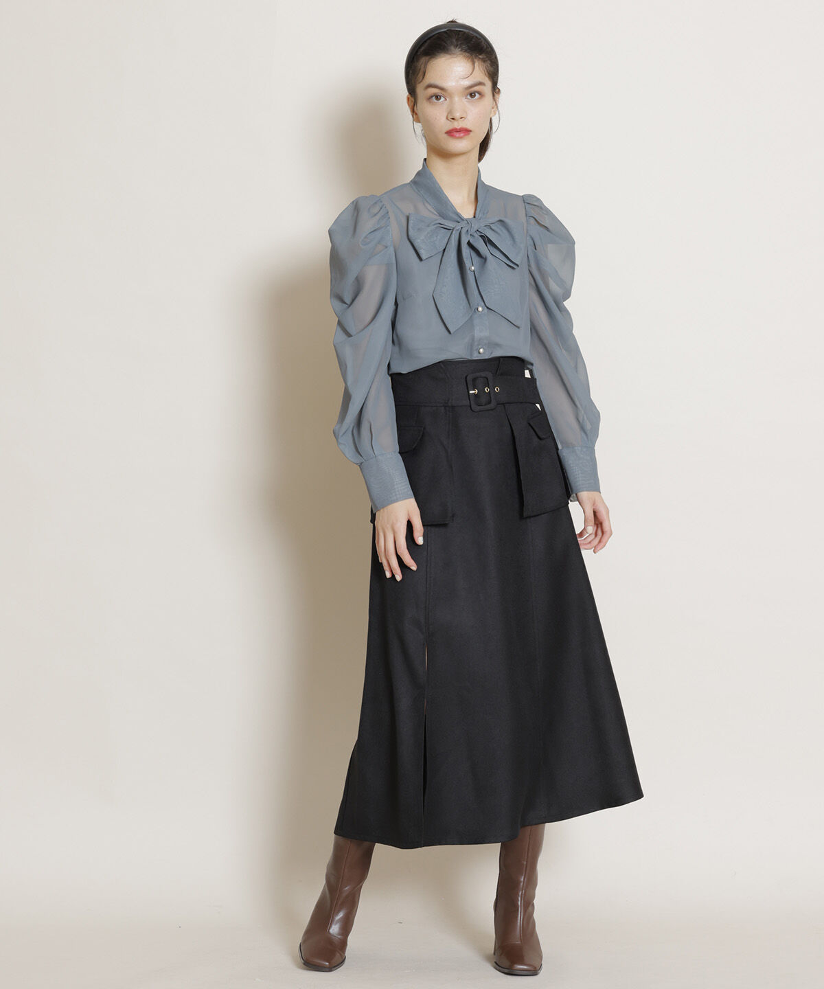 REDYAZEL「オリジナル総柄プリントブラウス」|シャツ・ブラウス|