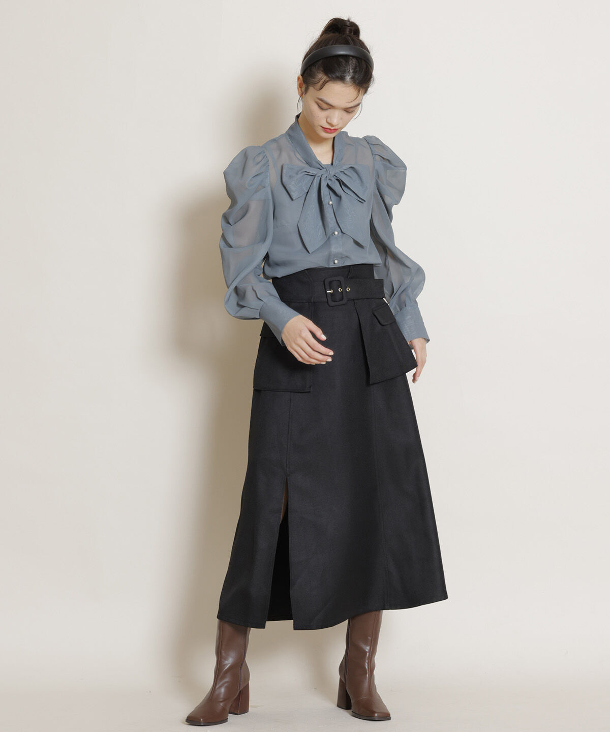 REDYAZEL「オリジナル総柄プリントブラウス」|シャツ・ブラウス|