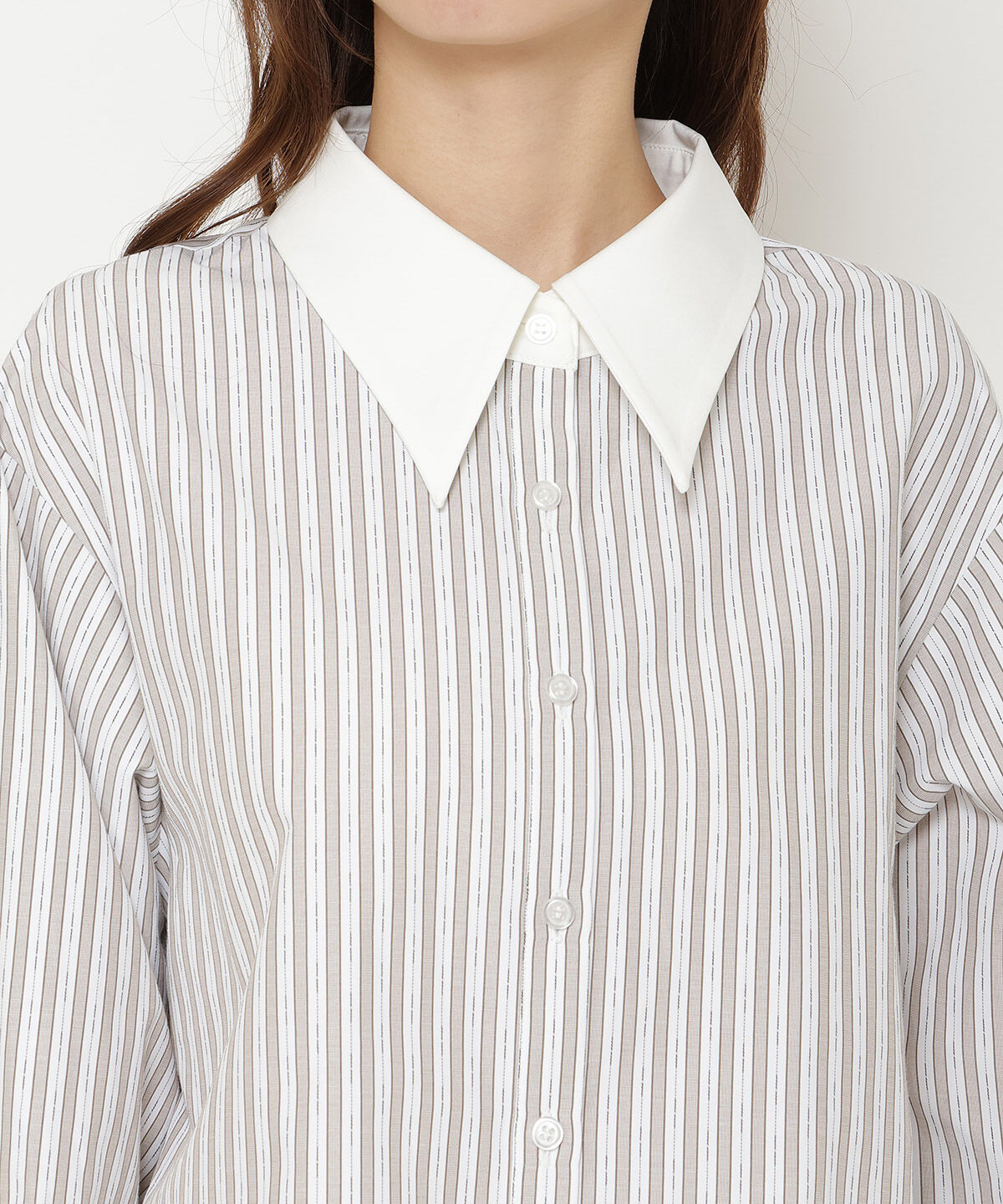 REDYAZEL「クレリックストライプシャツ」|シャツ・ブラウス|