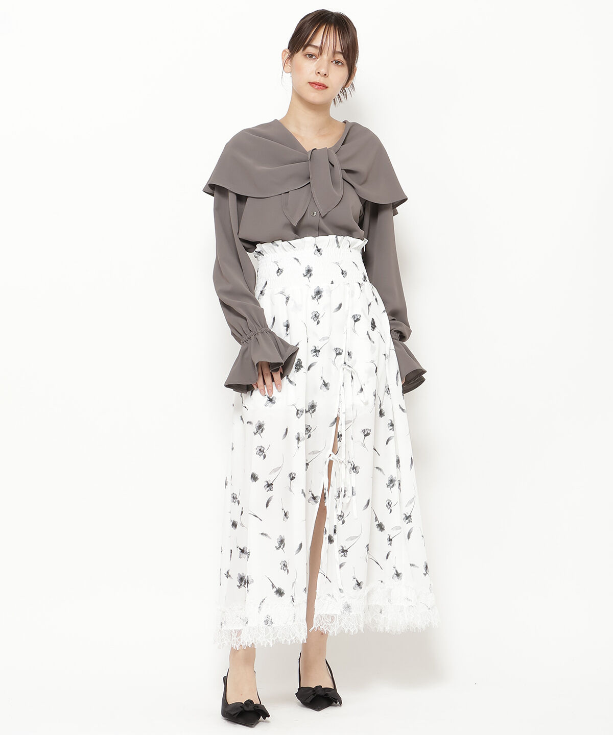 REDYAZEL「２wayビッグカラーブラウス」|シャツ・ブラウス|