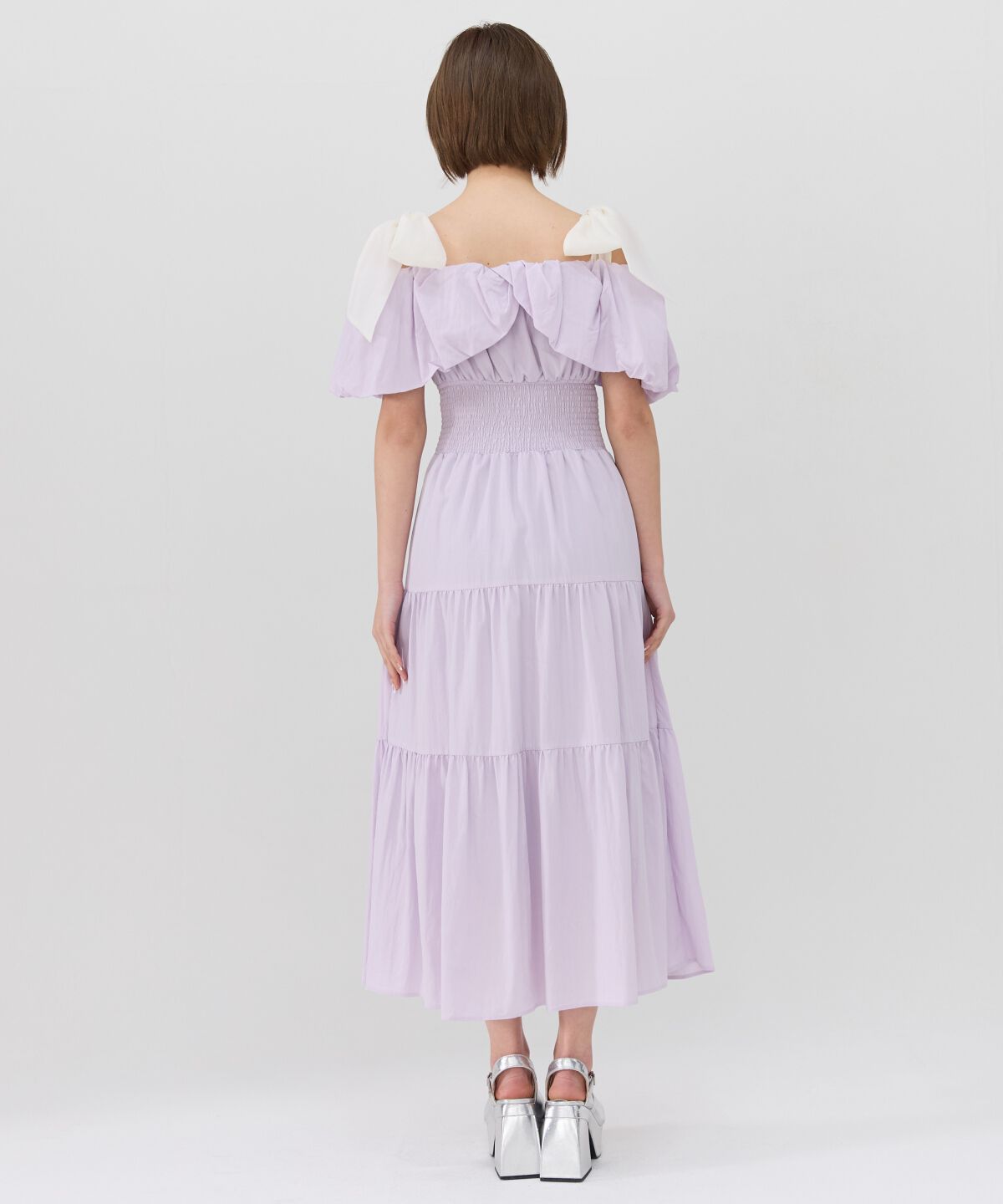 REDYAZEL「ショルダーリボンオフショルワンピース」|ワンピース|