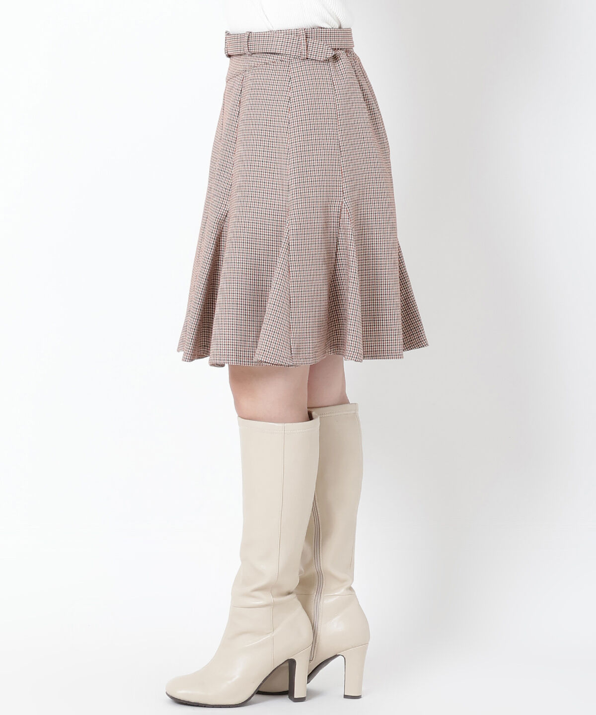 WILLSELECTION「グレンチェックフレアスカート」|フレア|