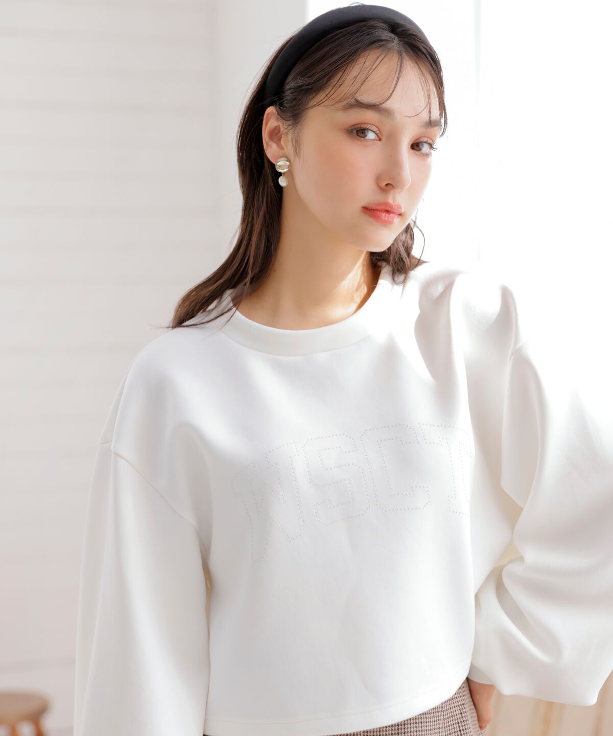 WILLSELECTION「パール刺繍カットプルオーバー」|Tシャツ・カットソー|